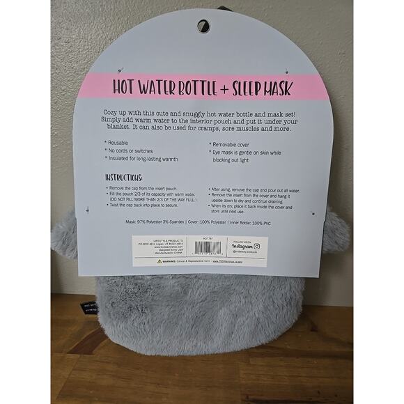 Baby Penguin Plush Cozy Soft, Hot Water Bottle & Sleep Mask - Picture 2 of 6